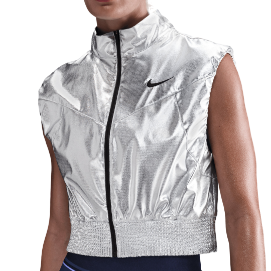 Жилетка женская Nike Court Slam Vest - Metallic Silver/Black 1