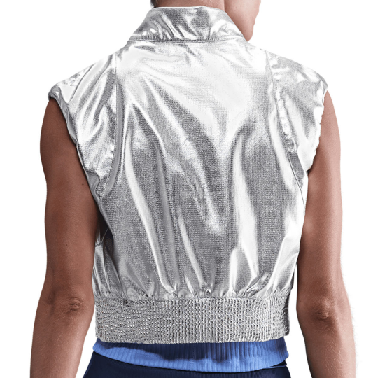 Жилетка женская Nike Court Slam Vest - Metallic Silver/Black 2