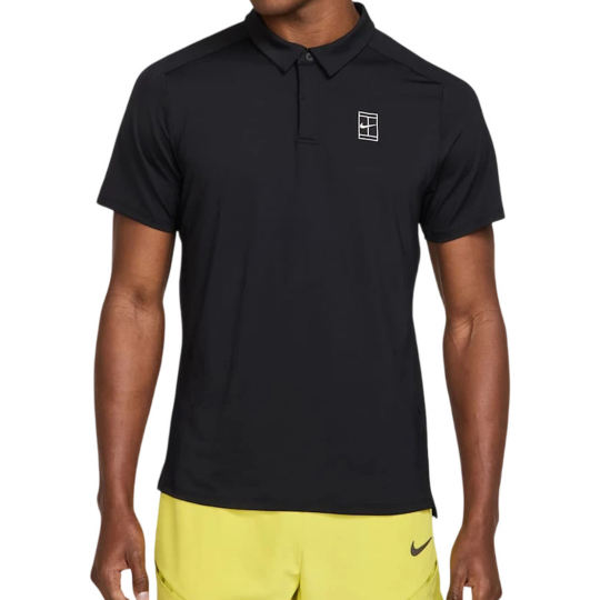 Поло мужское Nike Court Advantage Tennis Polo - Black/White 1