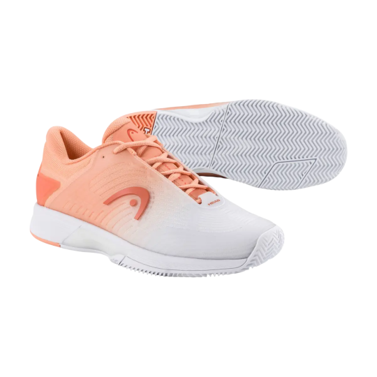 Кроссовки женские Head Revolt Pro 4.5 Clay - Coral/White 3