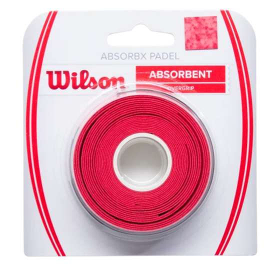 Овергрип Wilson AbsorbX Padel Overgrip 3 Pack - Red 1