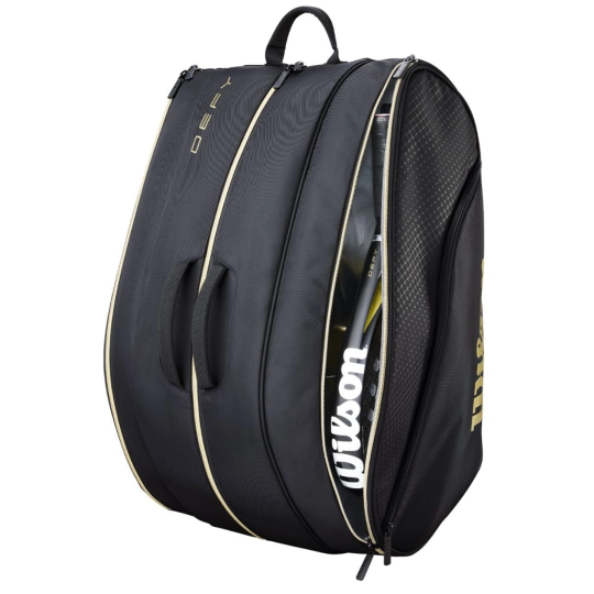 Сумка для падел Wilson Defy V1 Black Gold 3