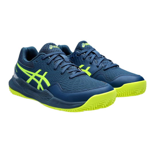 Кроссовки детские Asics Gel-Resolution 9 GS Clay - Mako Blue/Safety Yellow 2