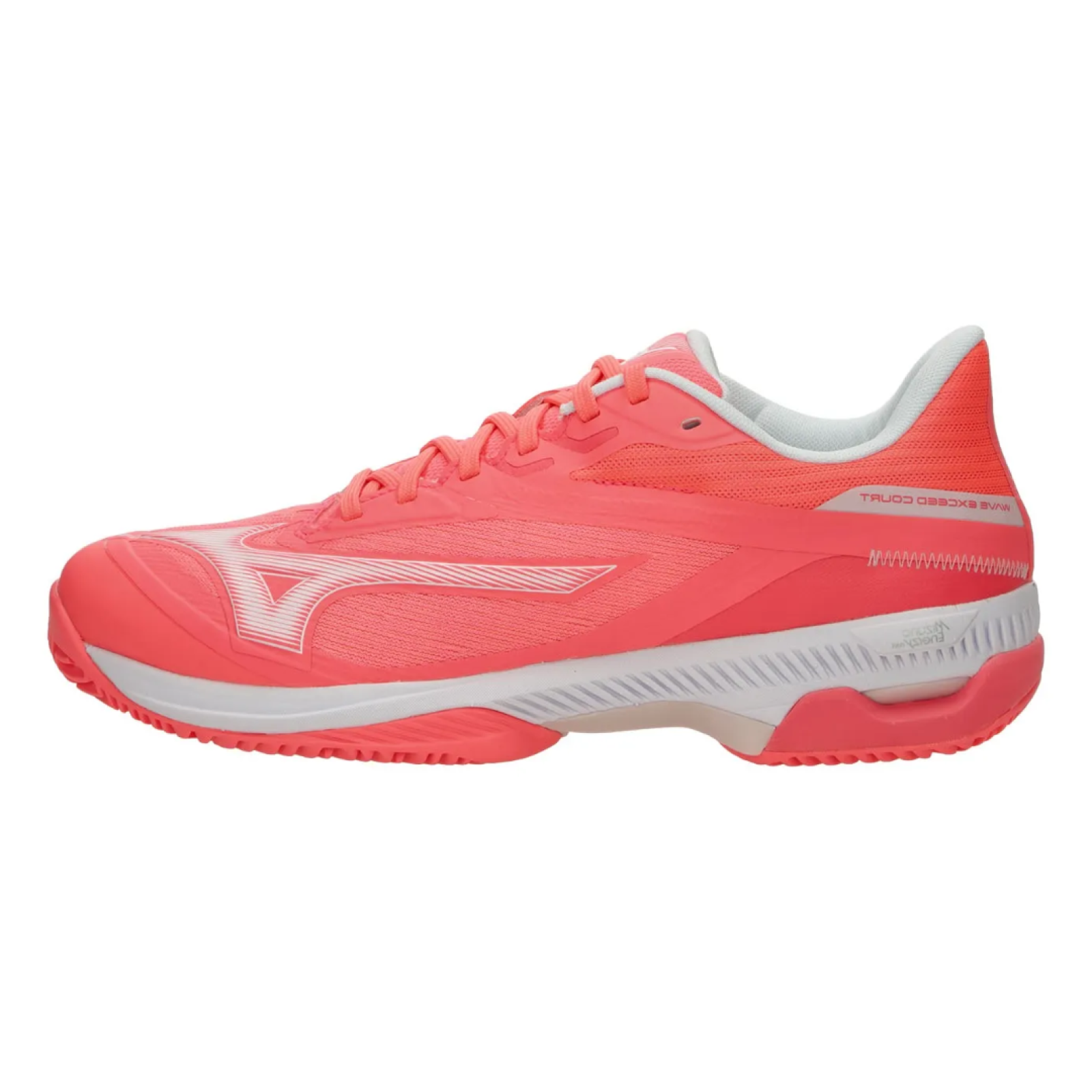 Кроссовки женские Mizuno Wave Exceed Court Clay - Striking Coral/White/Pink