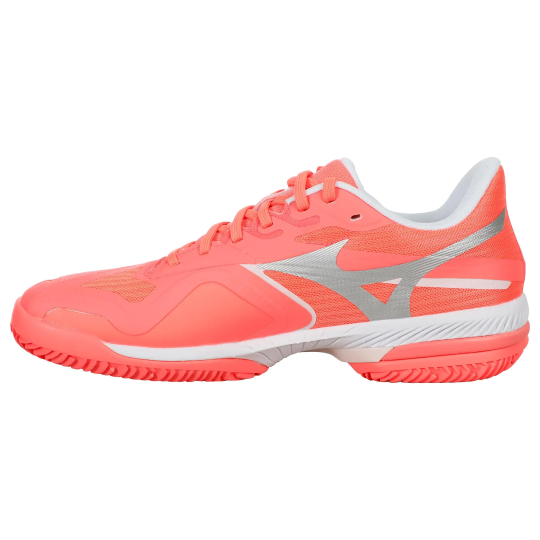 Кроссовки женские Mizuno Wave Exceed Court Clay - Striking Coral/White/Pink 2
