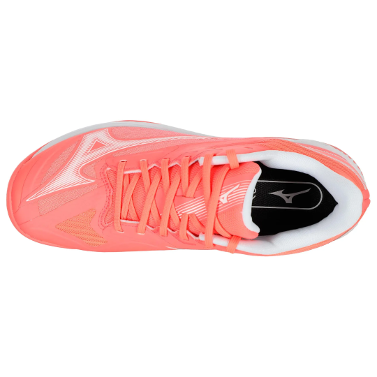 Кроссовки женские Mizuno Wave Exceed Court Clay - Striking Coral/White/Pink 3