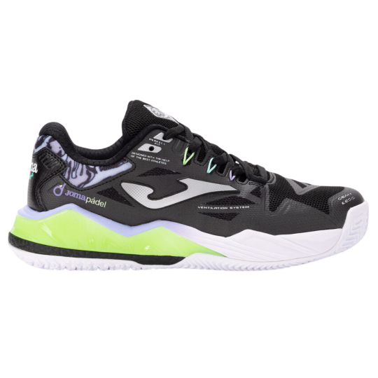 Кроссовки женские Joma Spin Lady - Black/Llime