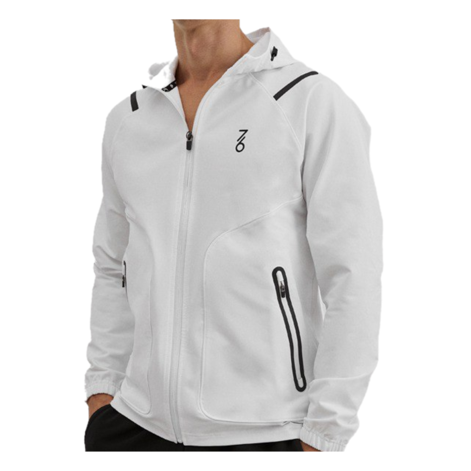 Ветровка мужская 7/6 Man Jacket - White/Black