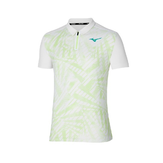 Поло мужское Mizuno Mugen Shadow Polo - White