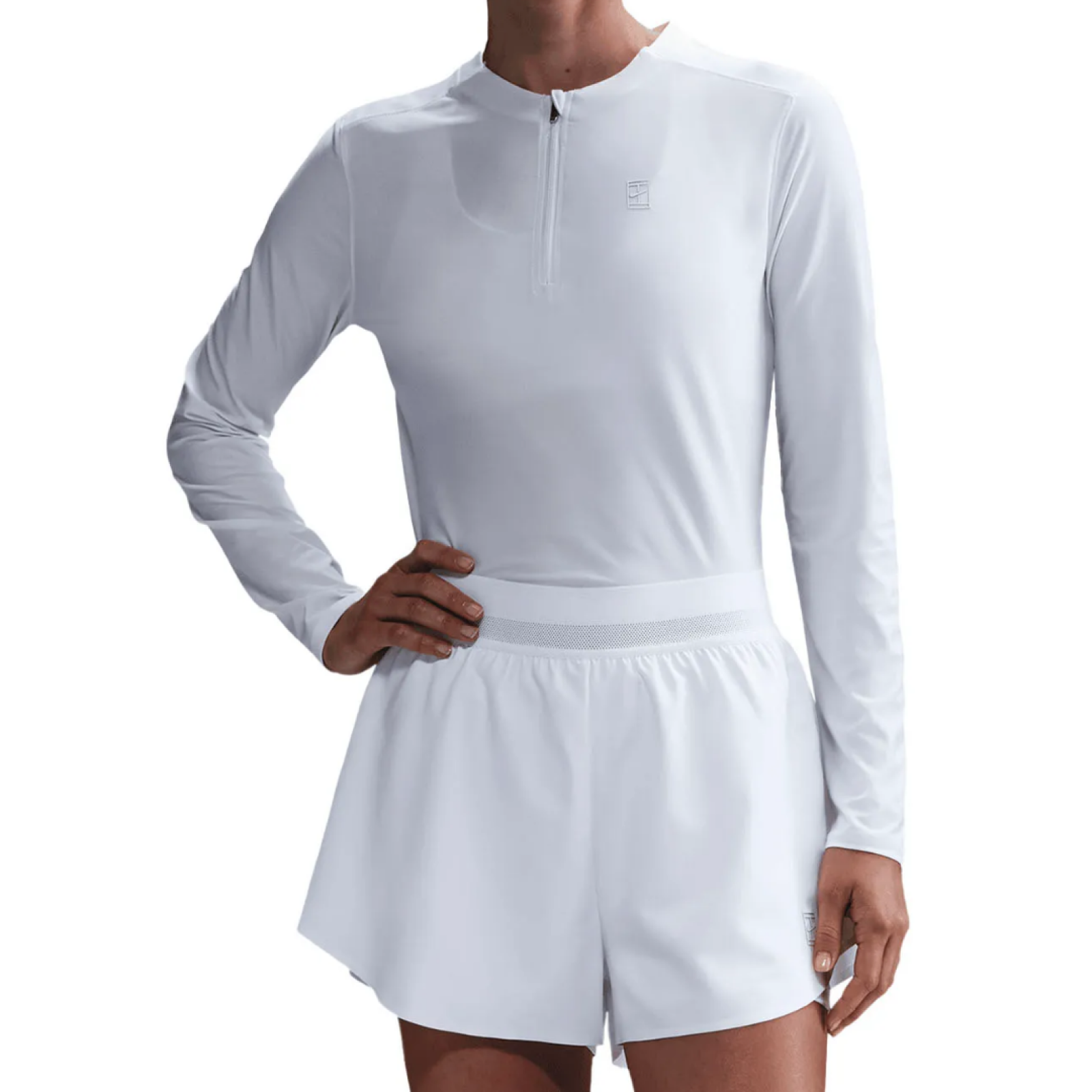 Лонгслив женский Nike Court Advantage - White