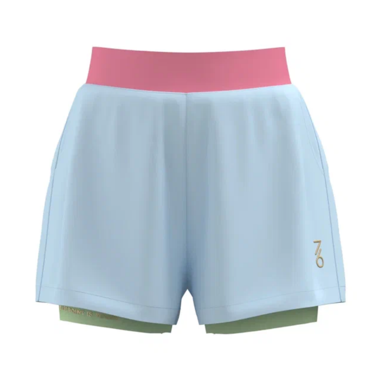Шорты для девочек 7/6 Poly Shorts - Light Blue/Light Green