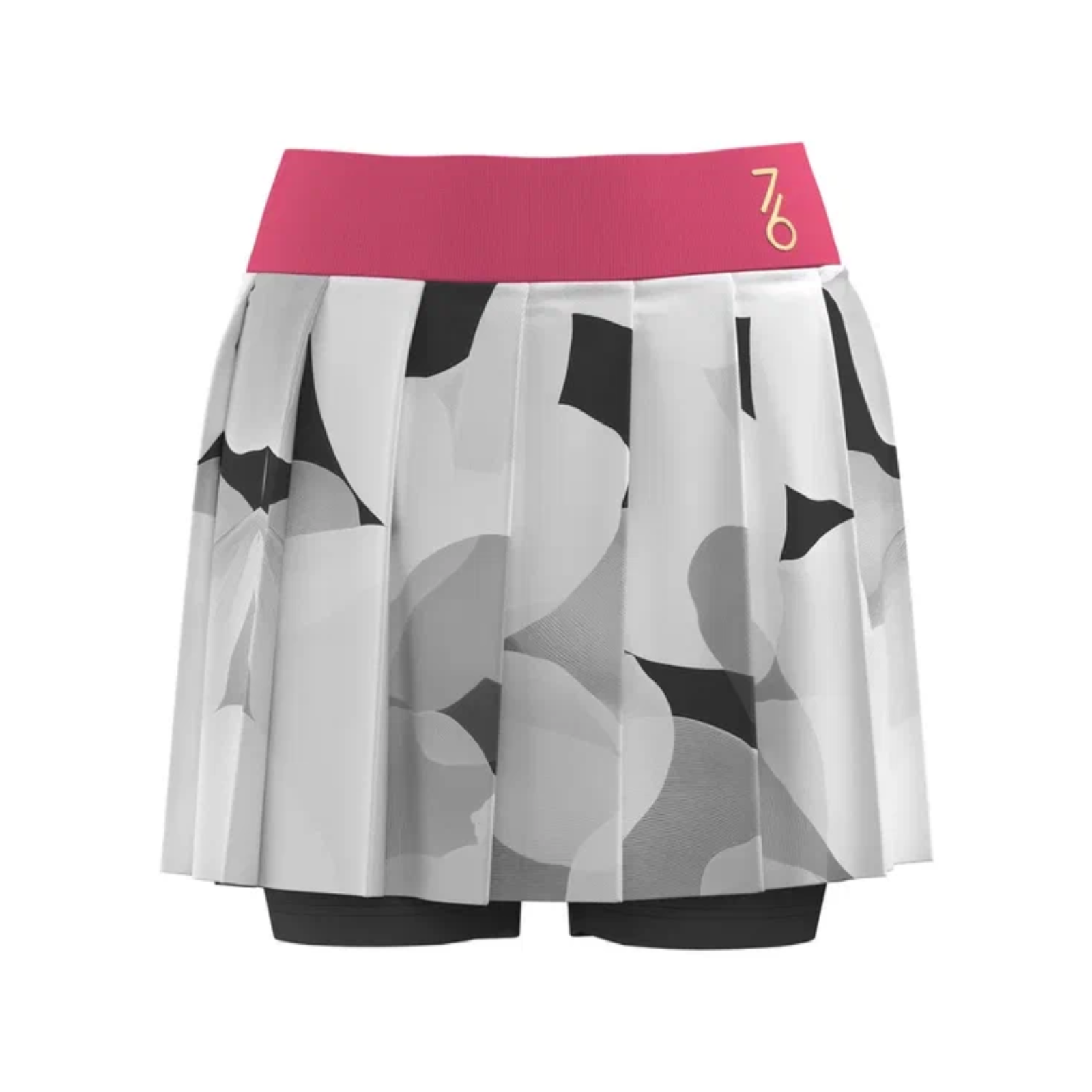 Юбка женская 7/6 Nata Skirt - Grey Blossom/Pink