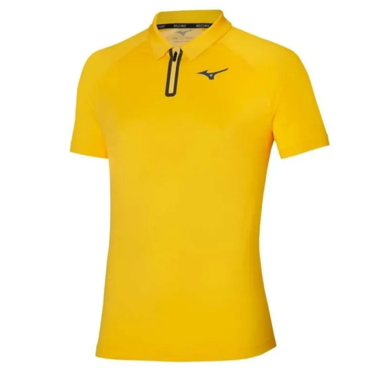Поло мужское Mizuno Frontier Shadow Polo - Cyber Yellow