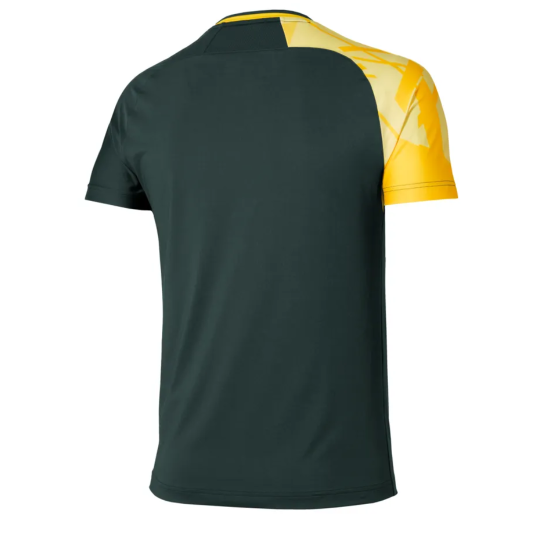 Футболка мужская Mizuno Daybreakers - Black/Vibrant Yellow 2