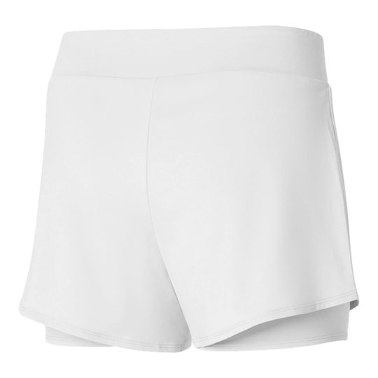 Шорты женские Mizuno Flex Graphic 3" Short - White 2
