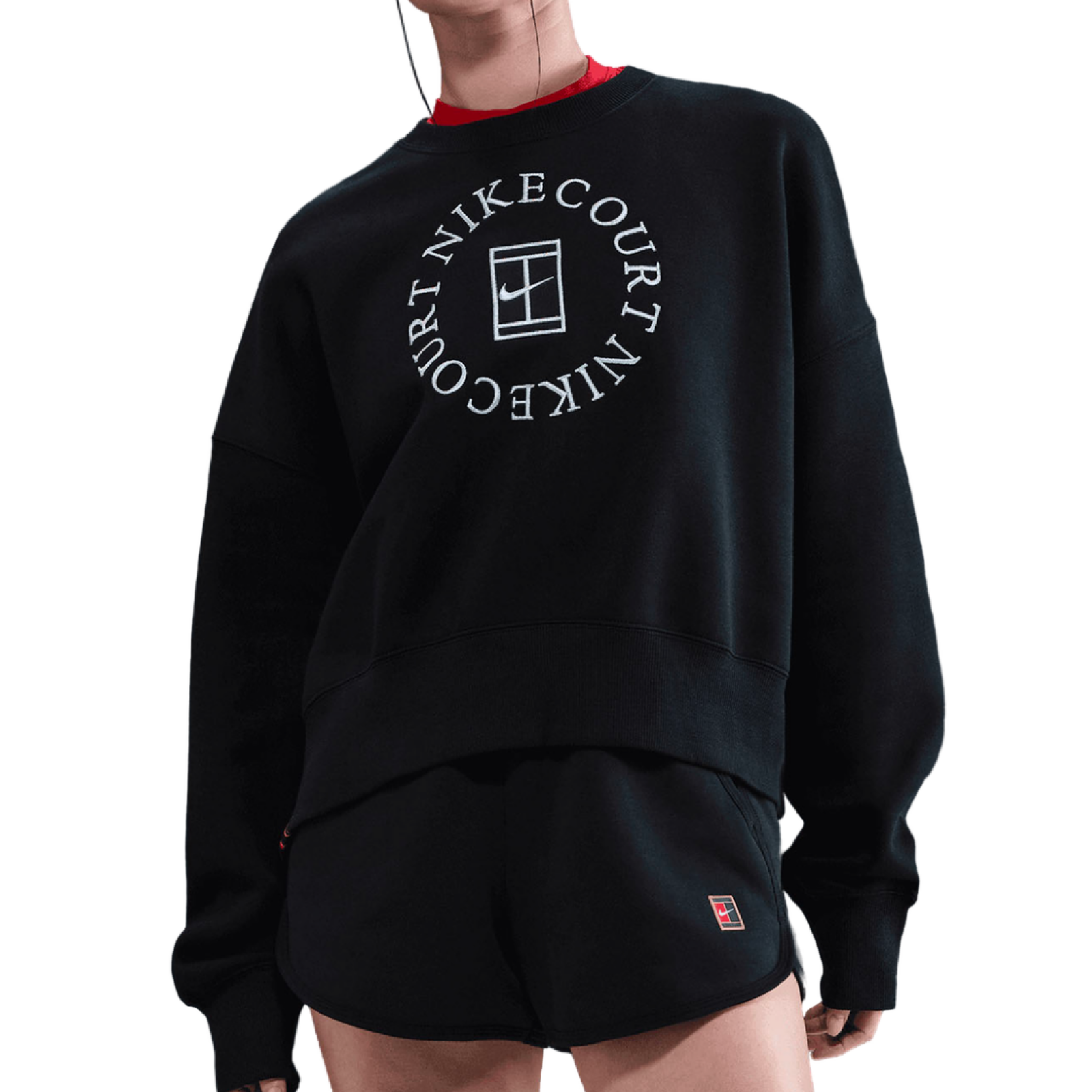 Толстовка женская Nike Court Phoenix Hoodie - Black/Anthracite