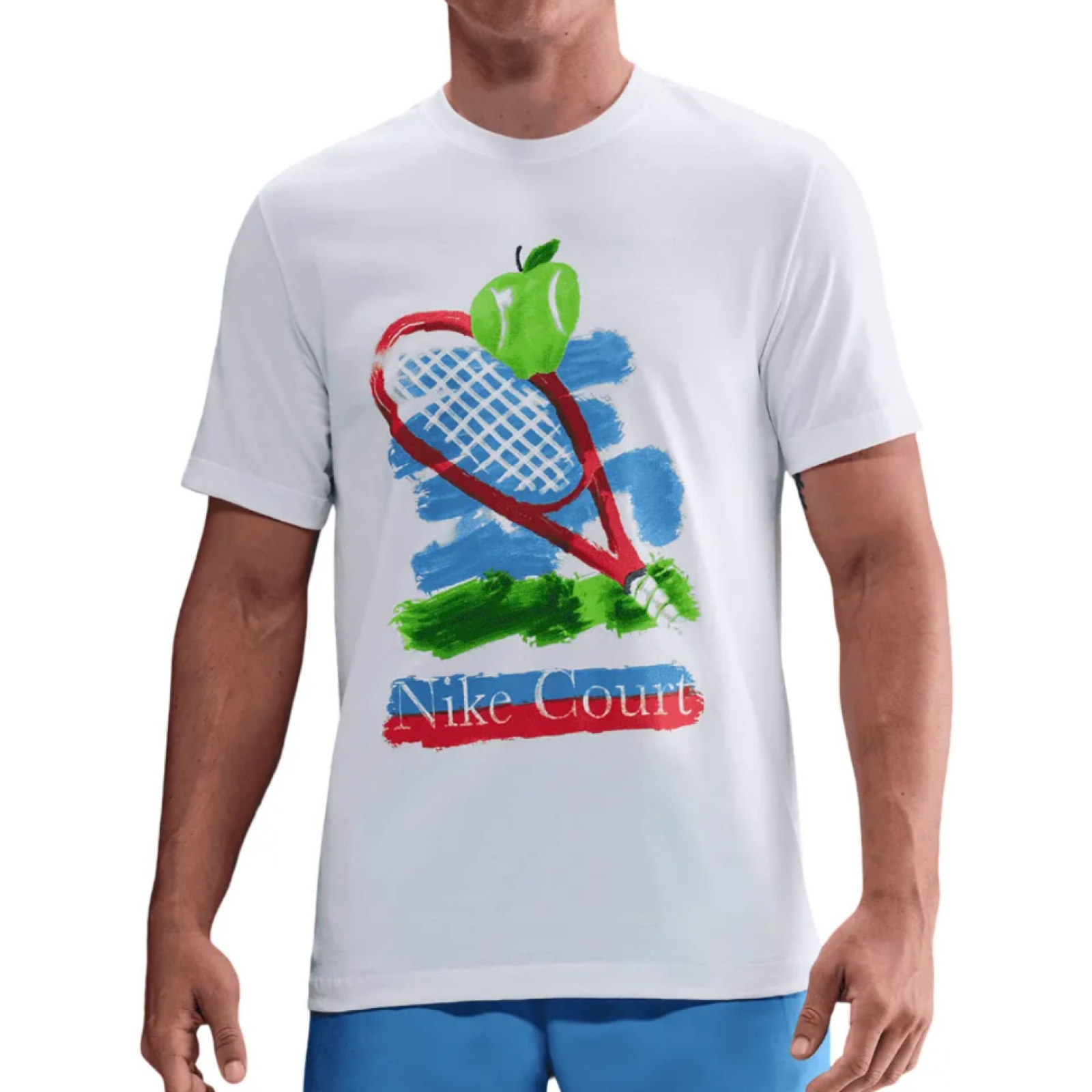 Футболка мужская Nike Court Graphic - White