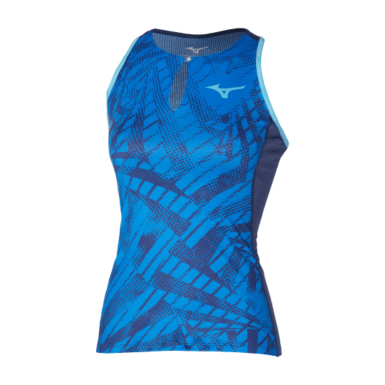 Майка женская Mizuno Mugen Printed Tank - Mgen Blue