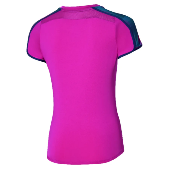Футболка женская Mizuno Frontier Tee - Fuchsia Purple 2