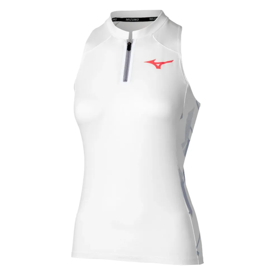 Майка женская Mizuno Daybreakers Printed - White/Icelandic Blue