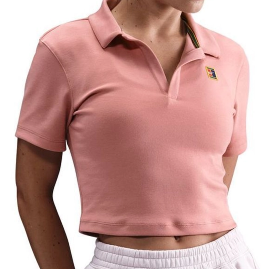 Поло женское Nike Heritage Polo - Red Stardust