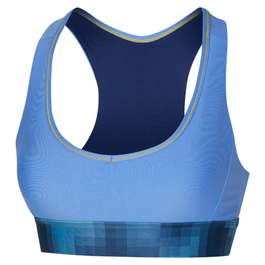 Топ женский Mizuno Frontier Bra - Bel Air Blue