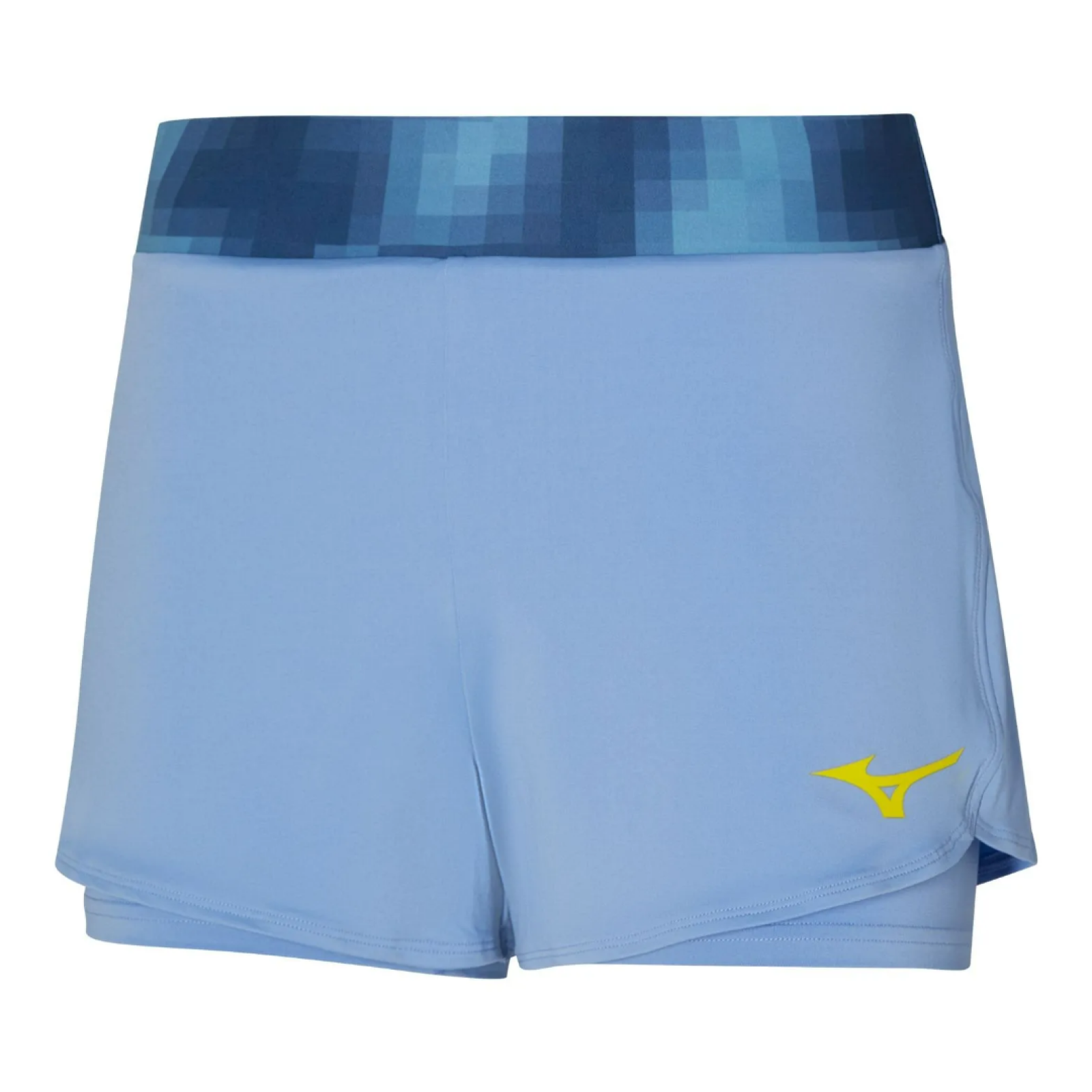 Шорты женские Mizuno Flex Graphic 3" Short - Bel Air Blue