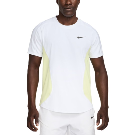 Футболка мужская Nike Court Slam T-Shirt - White/Luminous Green/Medium Ash
