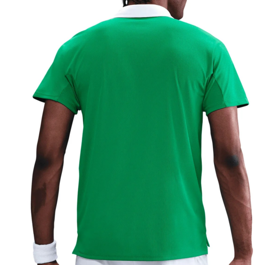 Поло мужское Nike Court Slam Polo - Stadium Green/White 2