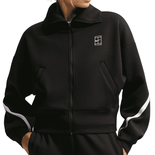 Ветровка женская Nike Court Advantage Tennis Jacket - Black/White