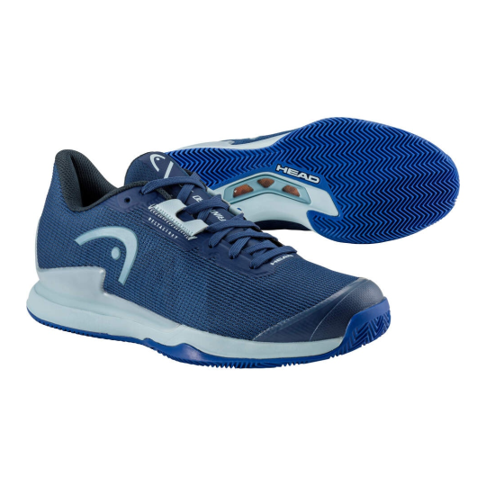Кроссовки женские Head Sprint Pro 3.5 Clay - Dark Blue/Light Blue 3