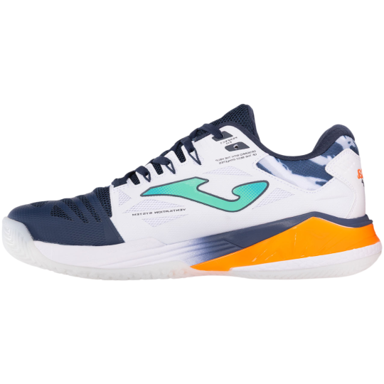 Кроссовки мужские Joma Spin Padel - White/Navy/Orange 2