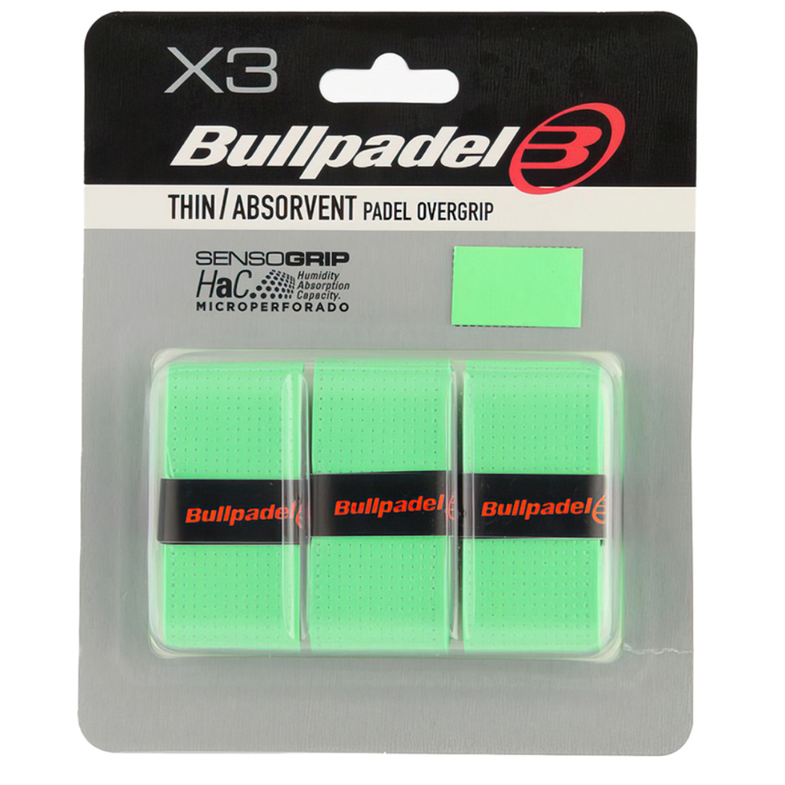 Овергрип для падел ракеток Bullpadel Thin/Absorvent - Green