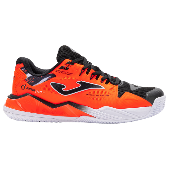 Кроссовки мужские Joma Spin Padel - Orange/Black 1