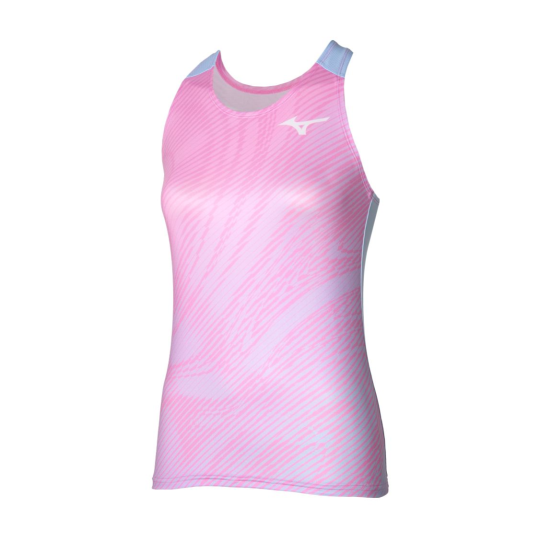 Майка женская Mizuno Charge Printed Tank - Lilac Chiffon 1