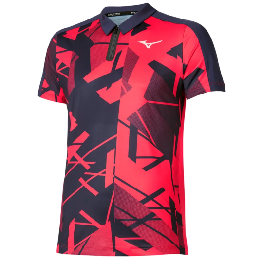 Поло мужское Mizuno Daybreakers Shadow - Vibrant Red
