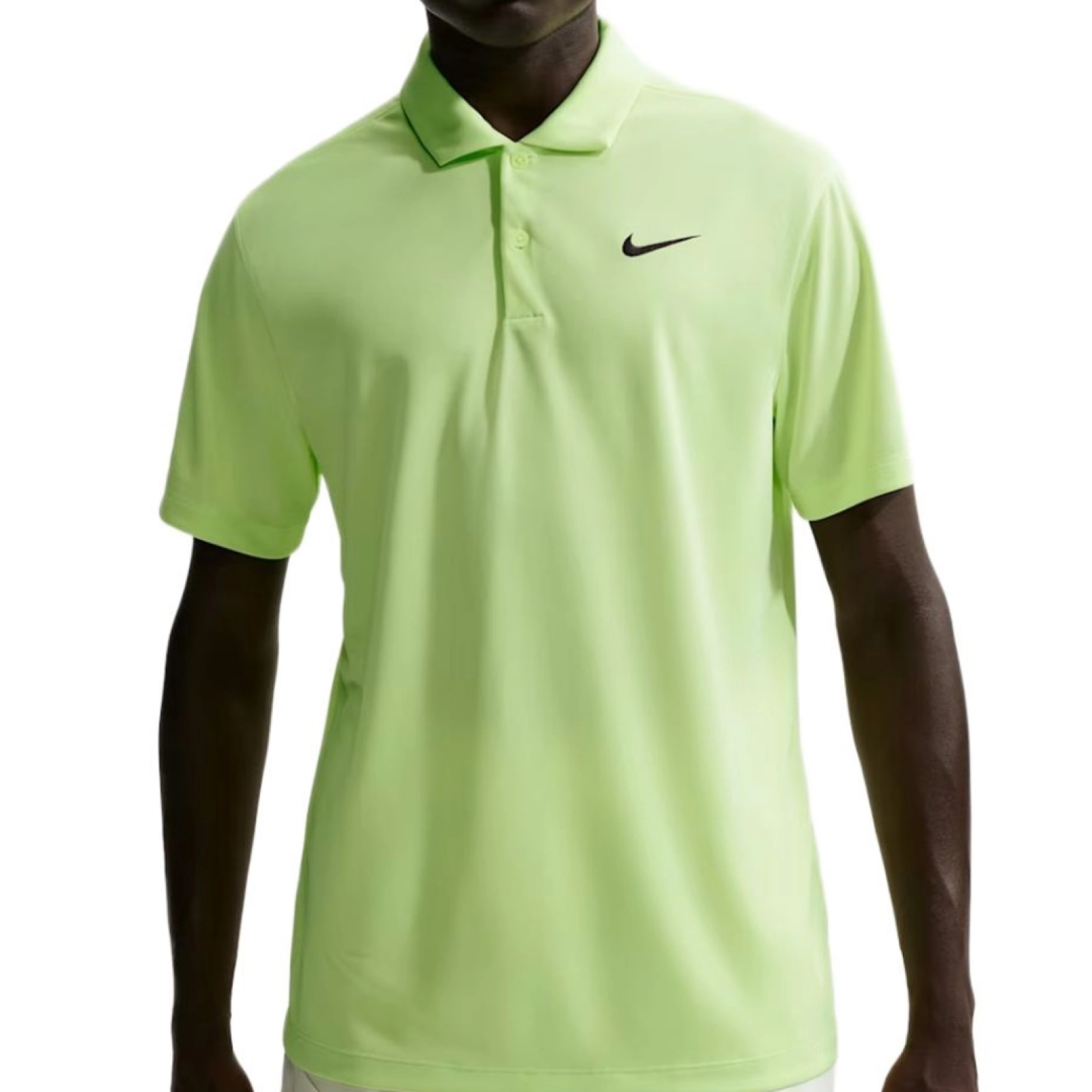 Поло мужское Nike Dri-Fit Solid Polo - Light Liquid Lime/Black