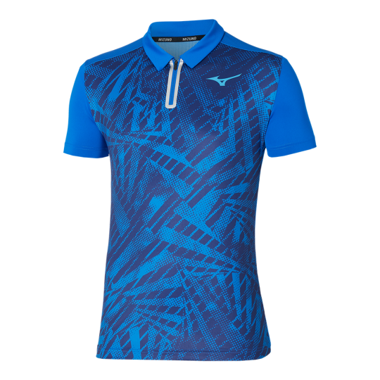 Поло мужское Mizuno Mugen Shadow Polo - Mugen Blue