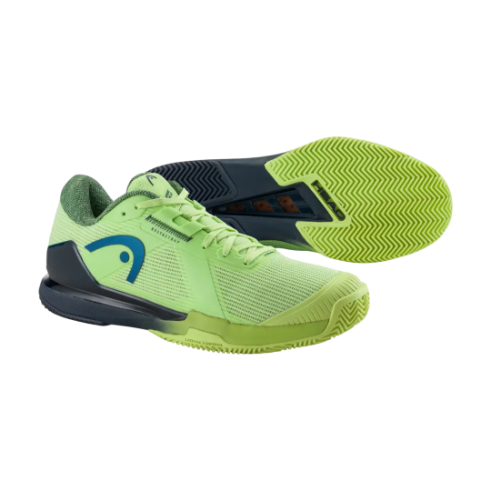Кроссовки мужские Head Sprint Pro 4.0 Clay - Lime/Navy 3