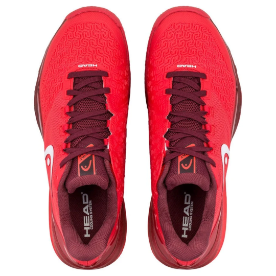 Кроссовки мужские Head Revolt Pro 5.0 Clay - Red/Dark Red 3