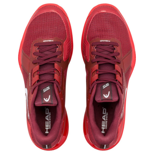 Кроссовки мужские Head Spint Pro 4.0 Clay - Red/Dark Red 2