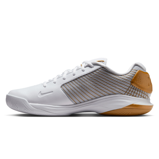 Кроссовки мужские Nike Court Vapor 12 Hypersmash HC - White/Metallic Gold/Pure Platinum 2