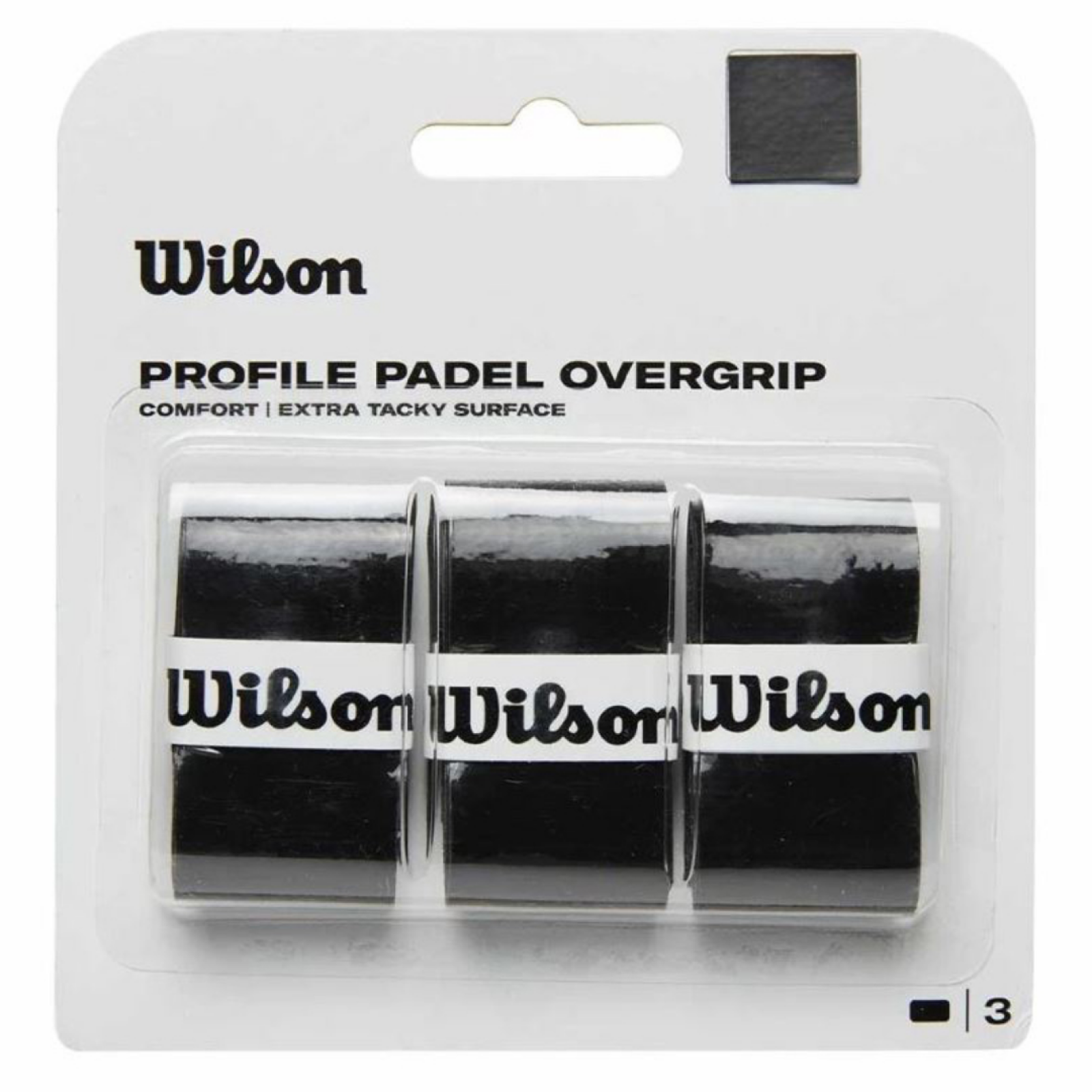 Овергрип Wilson Profile Padel 3pk - Black