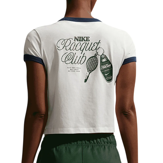Футболка женская Nike Heritage - Sail/Midnight Navy 2