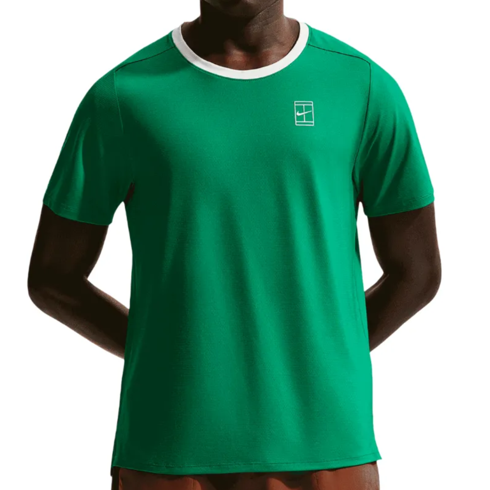 Футболка мужская Nike Court Advantage Top - Malachite/White