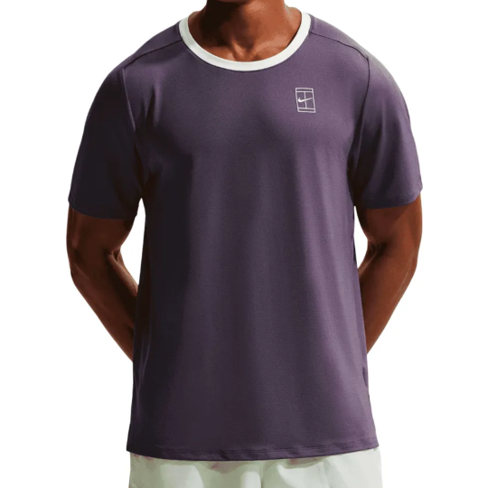 Футболка мужская Nike Court Advantage Top - Dark Raisin/Volt Tint 1