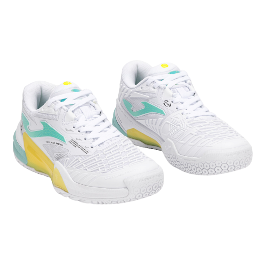 Кроссовки женские Joma Roland Lady - White/Yellow/Mint 2