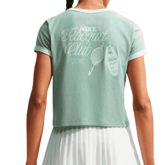 Футболка женская Nike Heritage - Steam/Barely Green 2