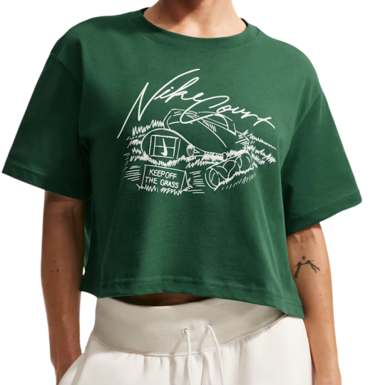Футболка женская Nike Slam Women's Tennis T-Shirt - Gorge Green 1