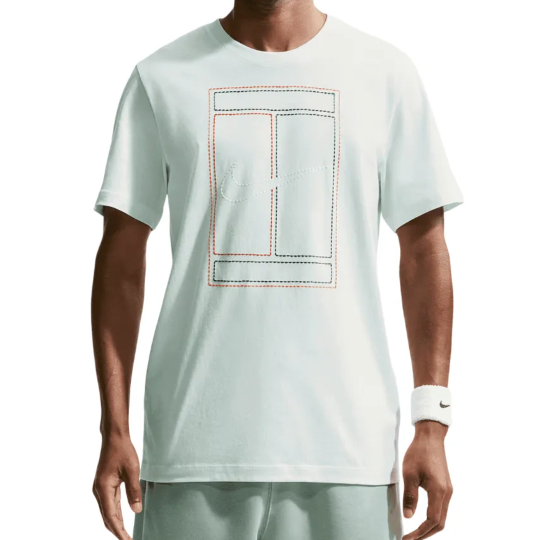 Футболка мужская Nike Court Heritage Tennis T-Shirt - Barely Green 1